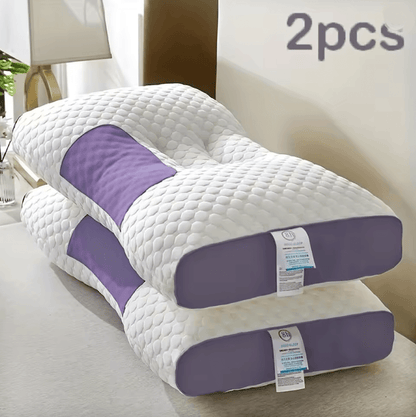 CloudRest Ergonomic Knitted Neck Protection Pillow Breathable Moisture Absorption Sleep Pillow 6