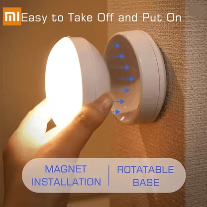 GlowSphere Motion Sensor Rechargeable Night Light 360 Rotating Magnetic Base
