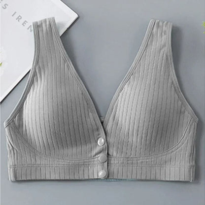 Breathable Cotton Nursing Bra With Front Opening For Breastfeeding Comfort 3