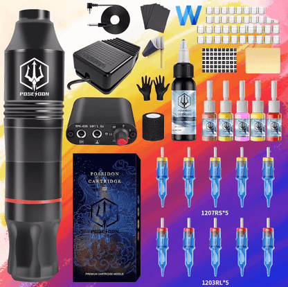 ProInk Poseidon Wireless Tattoo Pen Kit For Permanent Makeup And Body Art 3