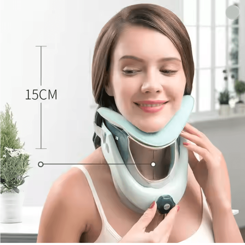 AirAlign Inflatable Neck Traction Collar Air Sac Adjustable Cervical Stretcher 1