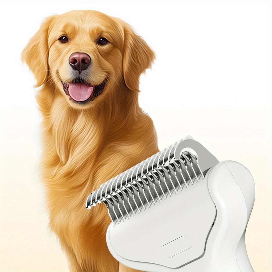 Curved Floating Pet Grooming Brush For Long Hair Dogs And Cats 1