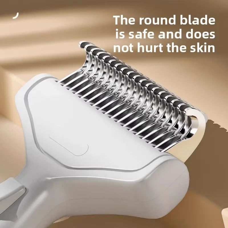 Curved Floating Pet Grooming Brush For Long Hair Dogs And Cats 2