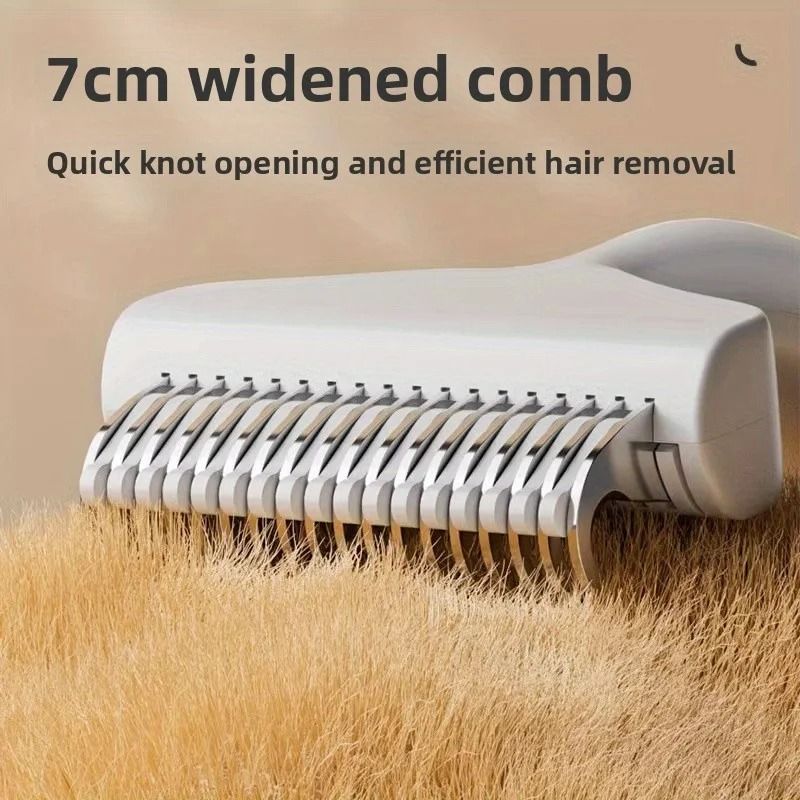Curved Floating Pet Grooming Brush For Long Hair Dogs And Cats 3