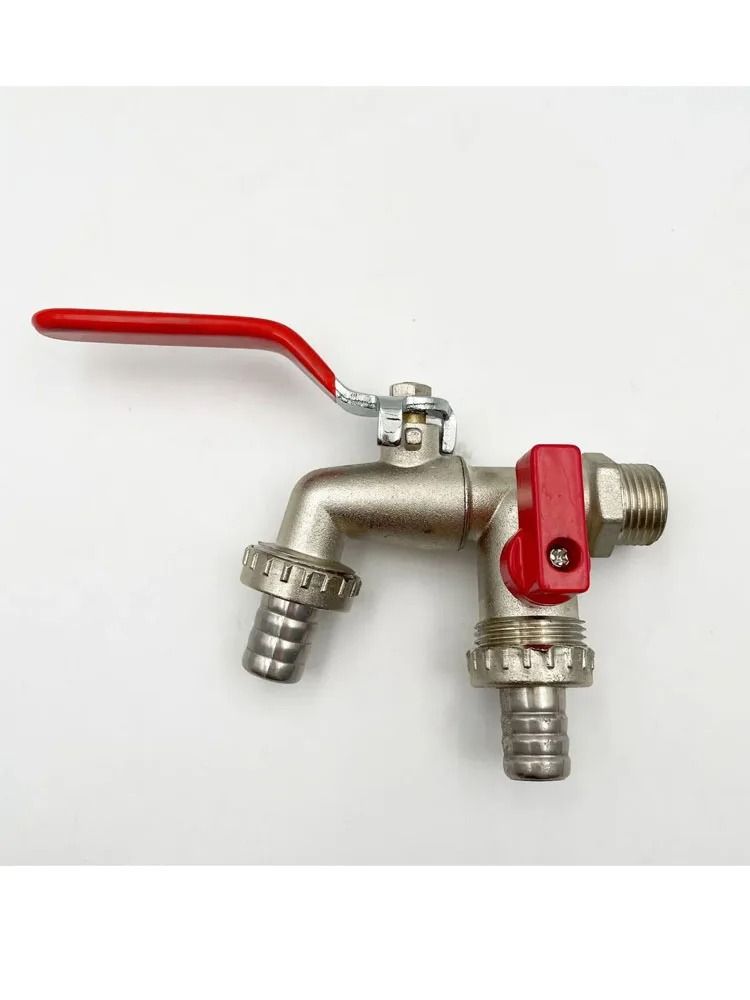 Heavy Duty Brass Garden Water Faucet With EasyTurn Lever Handle 7
