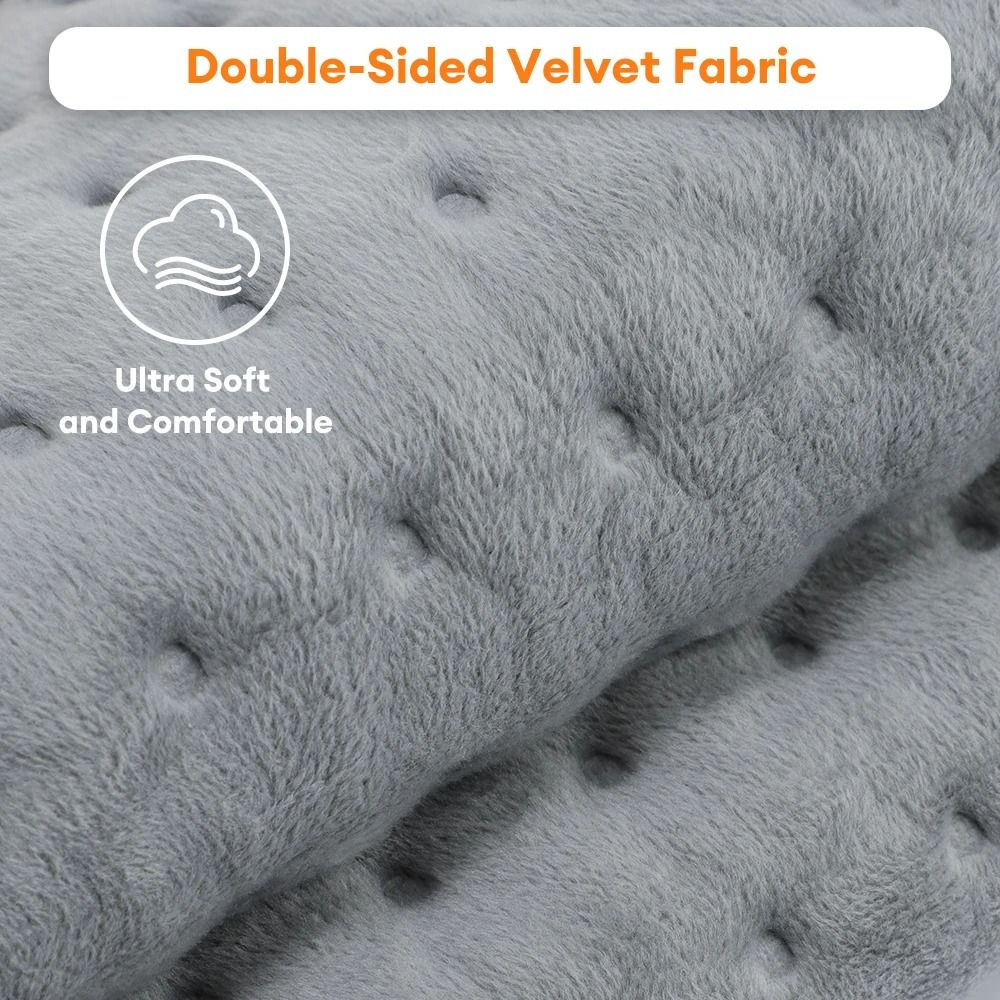 Electric Heating Pad For Back Neck And Shoulders With Washable Cover And Adjustable Timer Settings 5