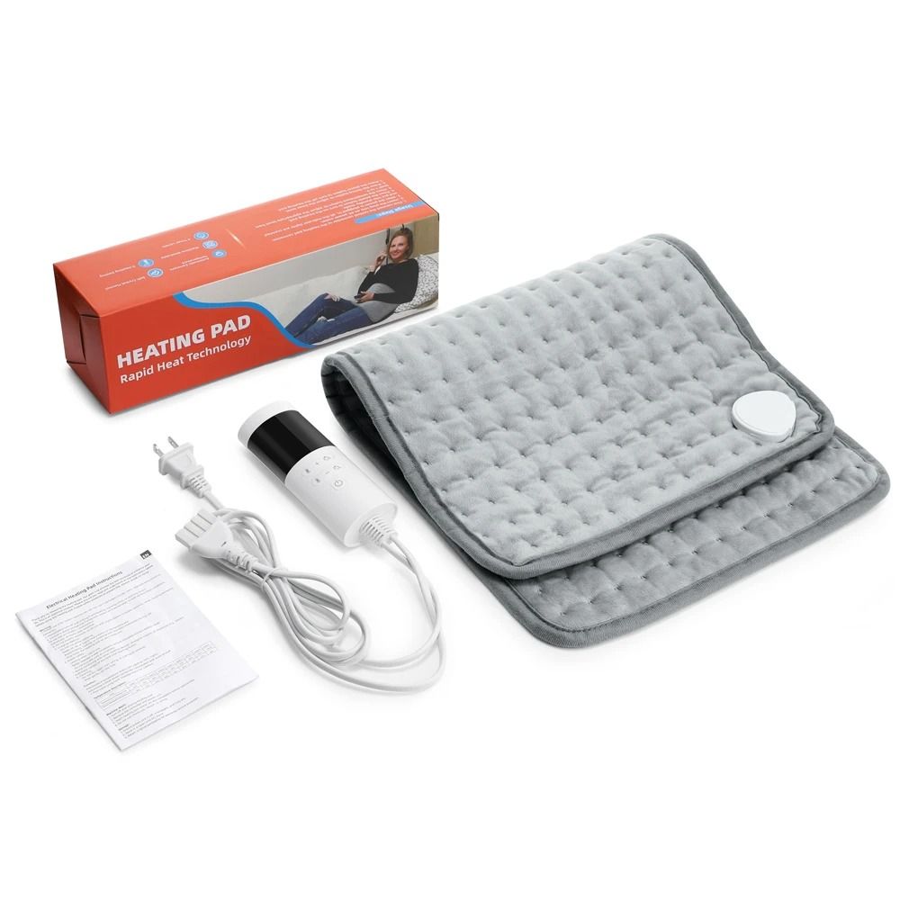 Electric Heating Pad For Back Neck And Shoulders With Washable Cover And Adjustable Timer Settings 6