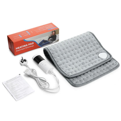 Electric Heating Pad For Back Neck And Shoulders With Washable Cover And Adjustable Timer Settings 8