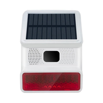 Wireless Solar Outdoor Siren Alarm With Sound And Flash For Home Security Systems 6