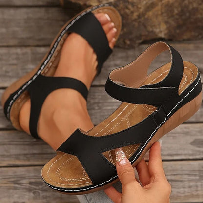 Womens Summer Wedge Heel Sandals With Soft Sole And Casual Open Toe Design 1