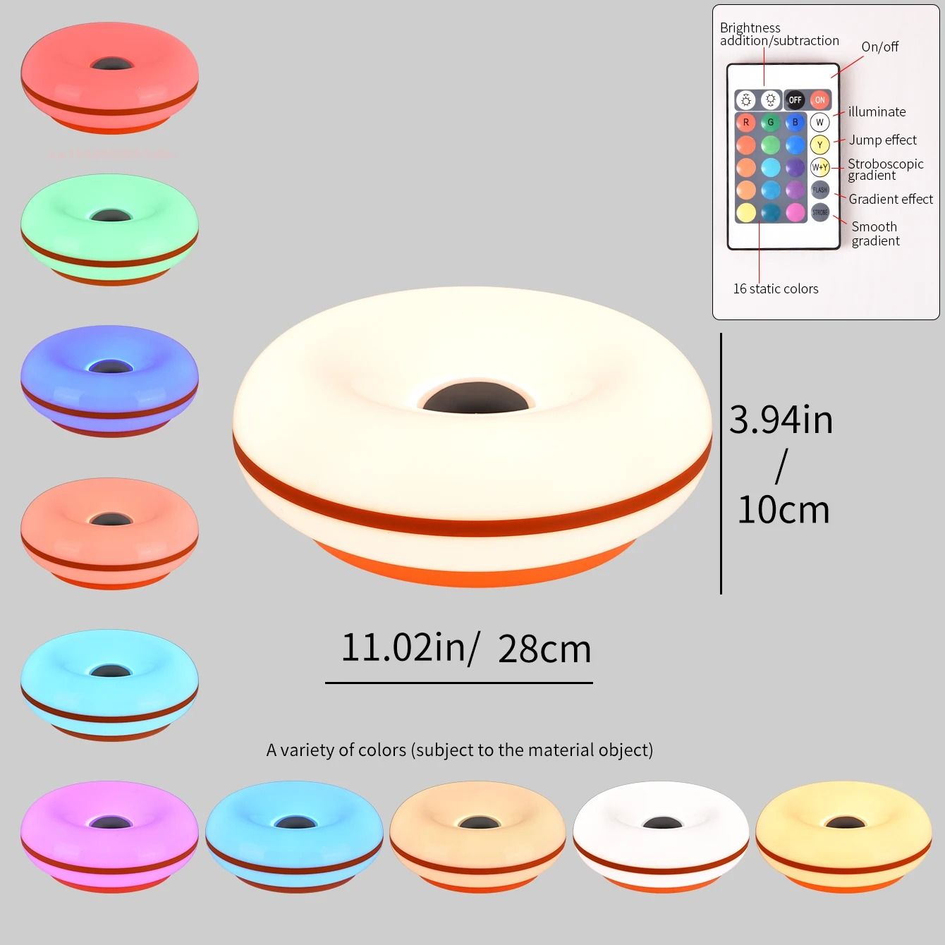 Modern Bauhaus Donut Table Lamp With USB Plug For Bedroom And Living Room Decor 10