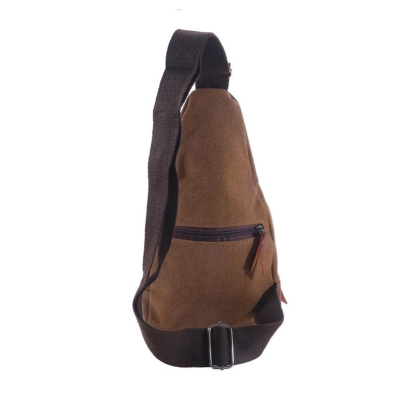 Mens Vintage Canvas Sling Bag With Adjustable Strap For Travel And Everyday Carry 2