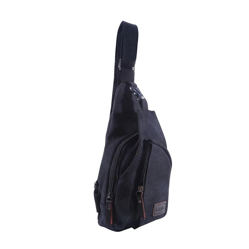 Mens Vintage Canvas Sling Bag With Adjustable Strap For Travel And Everyday Carry 3