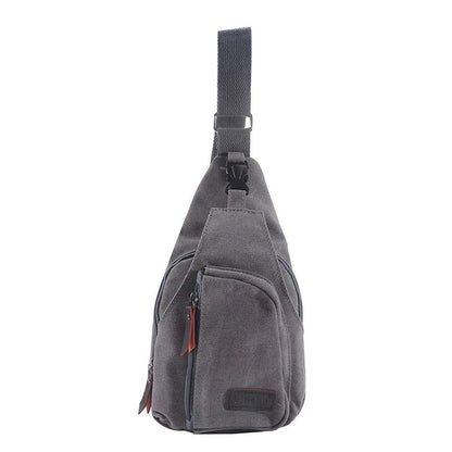 Mens Vintage Canvas Sling Bag With Adjustable Strap For Travel And Everyday Carry 4