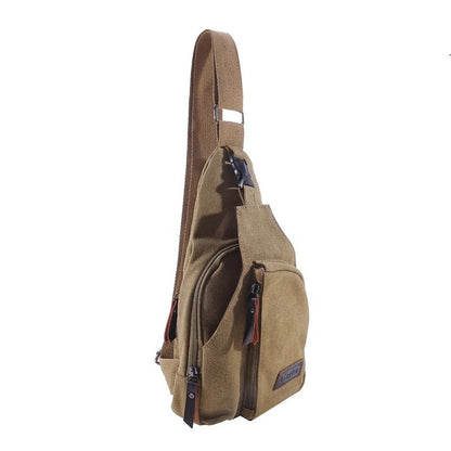 Mens Vintage Canvas Sling Bag With Adjustable Strap For Travel And Everyday Carry 7