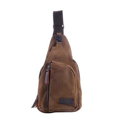 Mens Vintage Canvas Sling Bag With Adjustable Strap For Travel And Everyday Carry 9