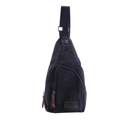 Mens Vintage Canvas Sling Bag With Adjustable Strap For Travel And Everyday Carry 8
