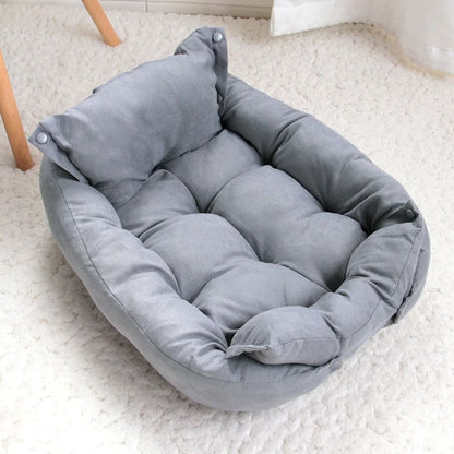 3 In 1 Convertible Dog Bed Mat Sofa And Nest For Cats And Small Dogs With Soft Cushion Design 6
