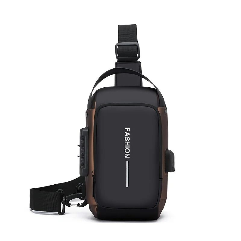 Stylish Mens Sling Bag Durable Oxford Fabric Crossbody Chest Pack With Phone Pocket 8
