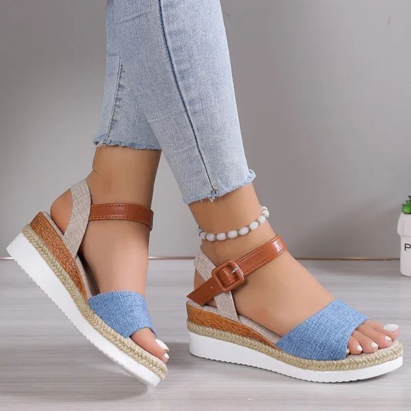 Summer Womens Soft Wedge Sandals Comfortable Casual Elegant Party Shoes 2
