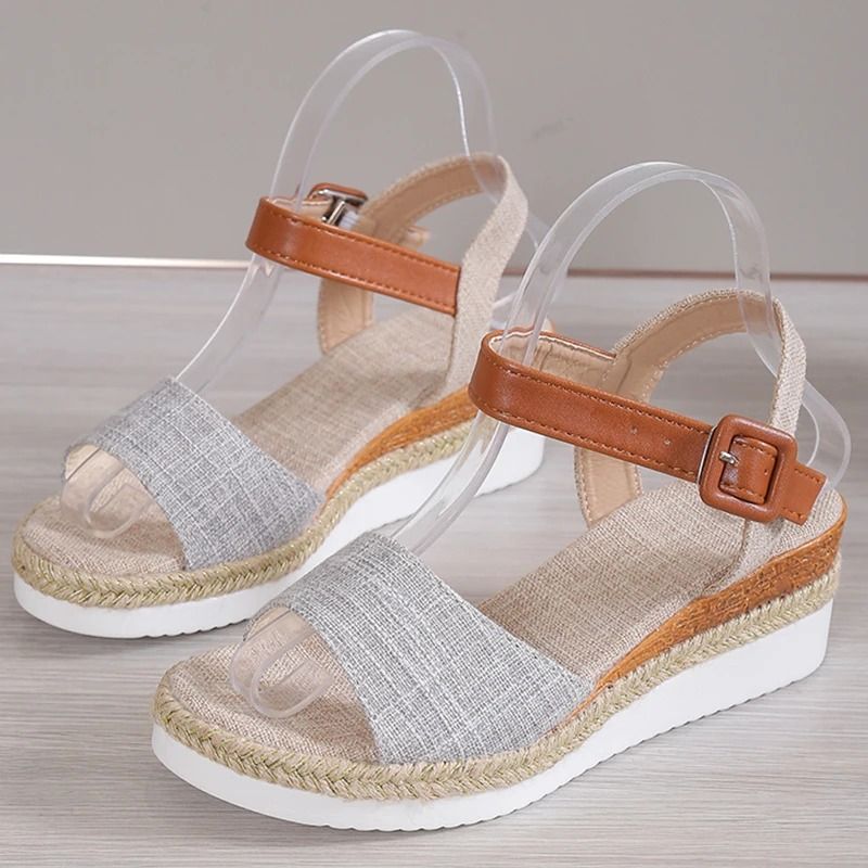 Summer Womens Soft Wedge Sandals Comfortable Casual Elegant Party Shoes 5