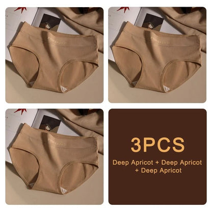 3 Piece Seamless Cotton Womens Underwear Set In Soft Breathable Fabric 17