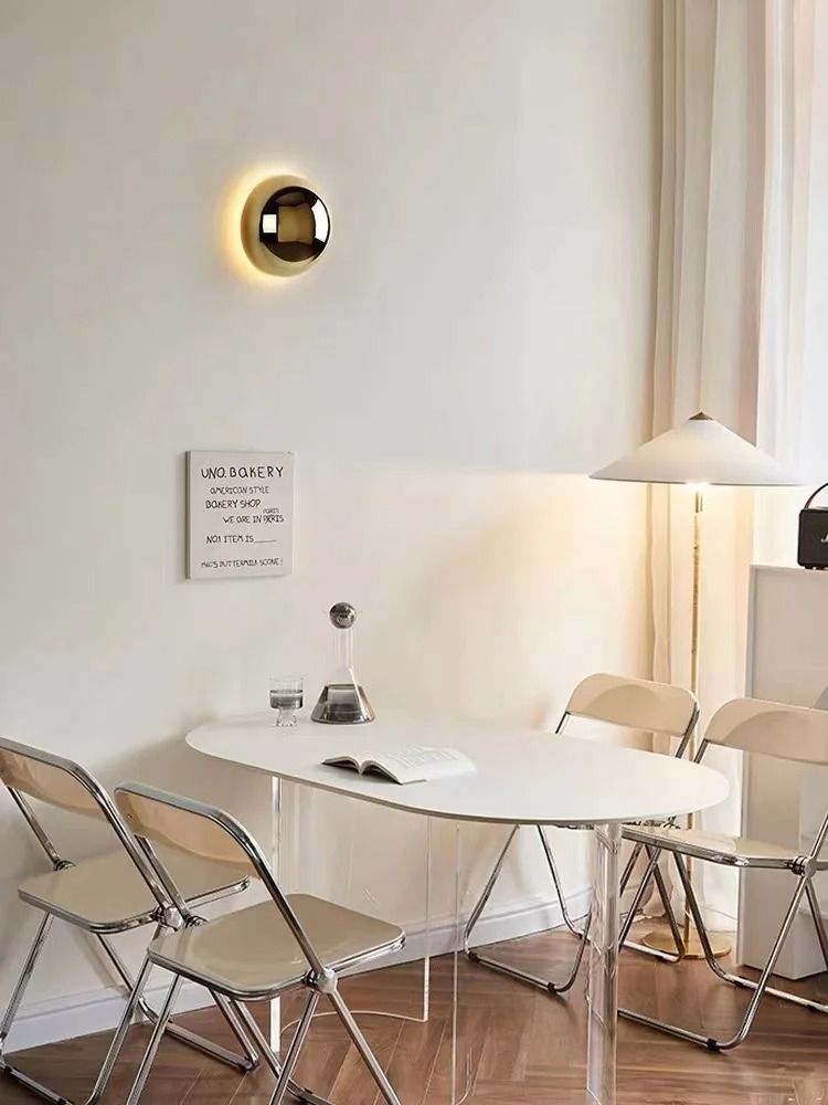 Modern Minimalist Silver Wall Lamp For Bedroom And Hallway Lighting 1