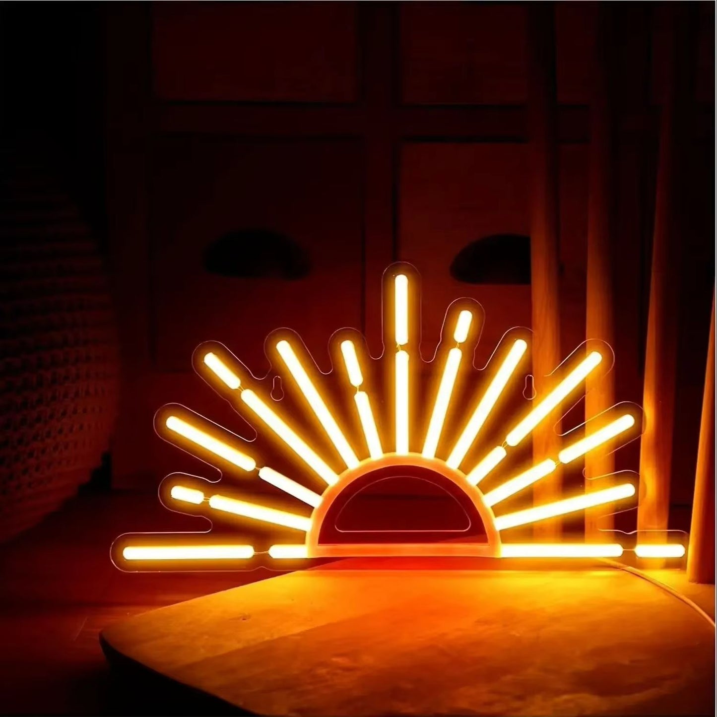 Sunset Glow Neon Wall Light  LED Sun Horizon Sign For Bedroom  Aesthetic Decor 2