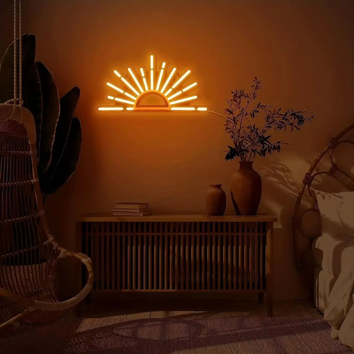 Sunset Glow Neon Wall Light  LED Sun Horizon Sign For Bedroom  Aesthetic Decor 3