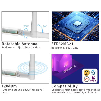 SMLight Zigbee 30 USB Adapter  Compact Matter  Thread Gateway For Home Assistant ZHA  Zigbee2MQTT 3