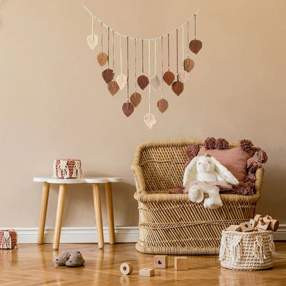 Bohemian Leaf  Feather Macrame Wall Decor  Chic Boho Wall Art Tapestry 4