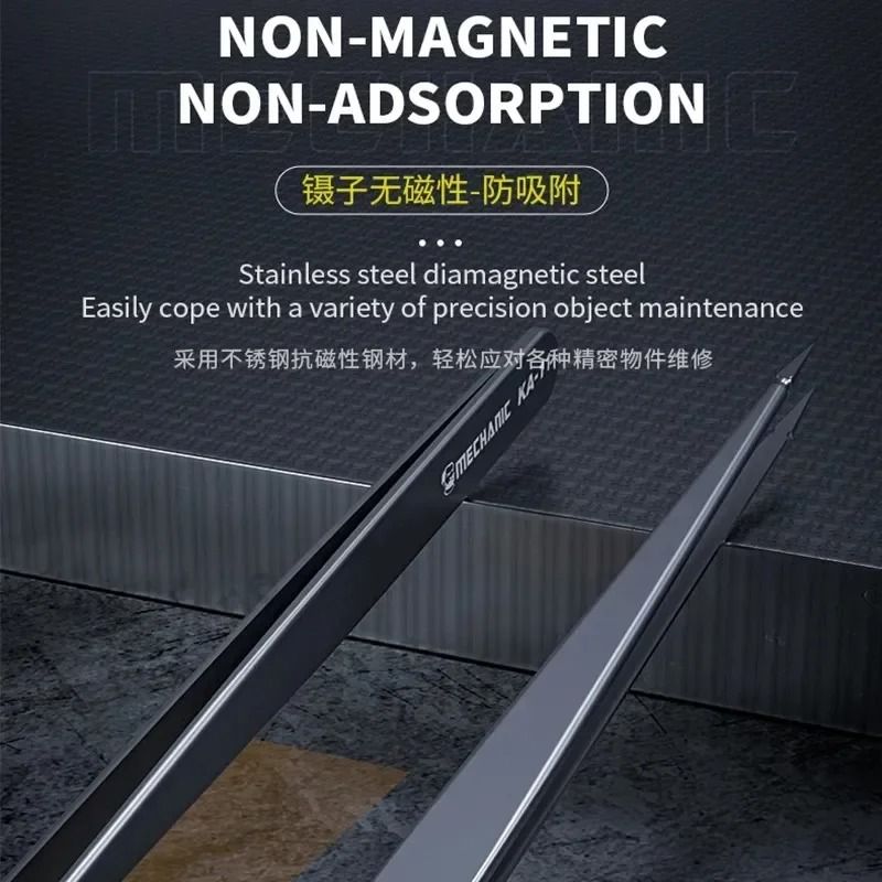 Stainless Steel Tweezers For Chip Repair And Jump Wire Clamping 3