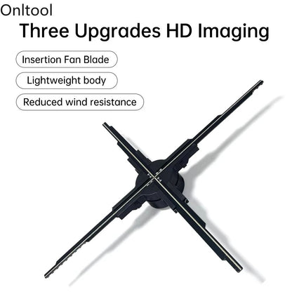 XVision 60cm 3D Hologram Fan WiFi LED Advertising Display 1