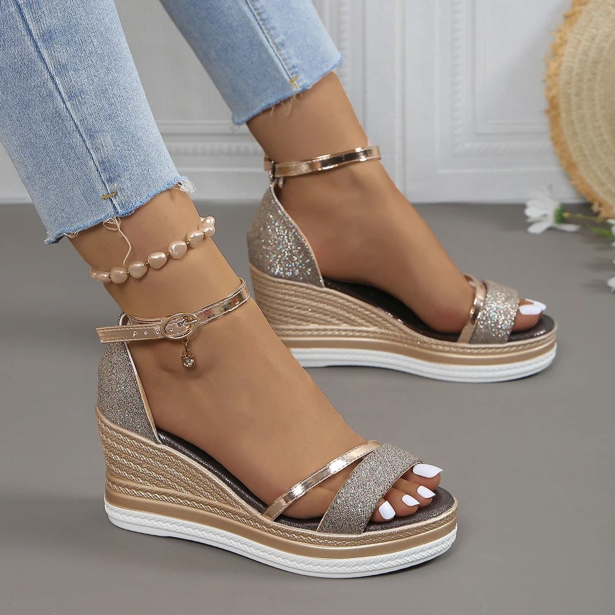 Womens Platform Wedge Sandals For Summer Comfort And Style 9