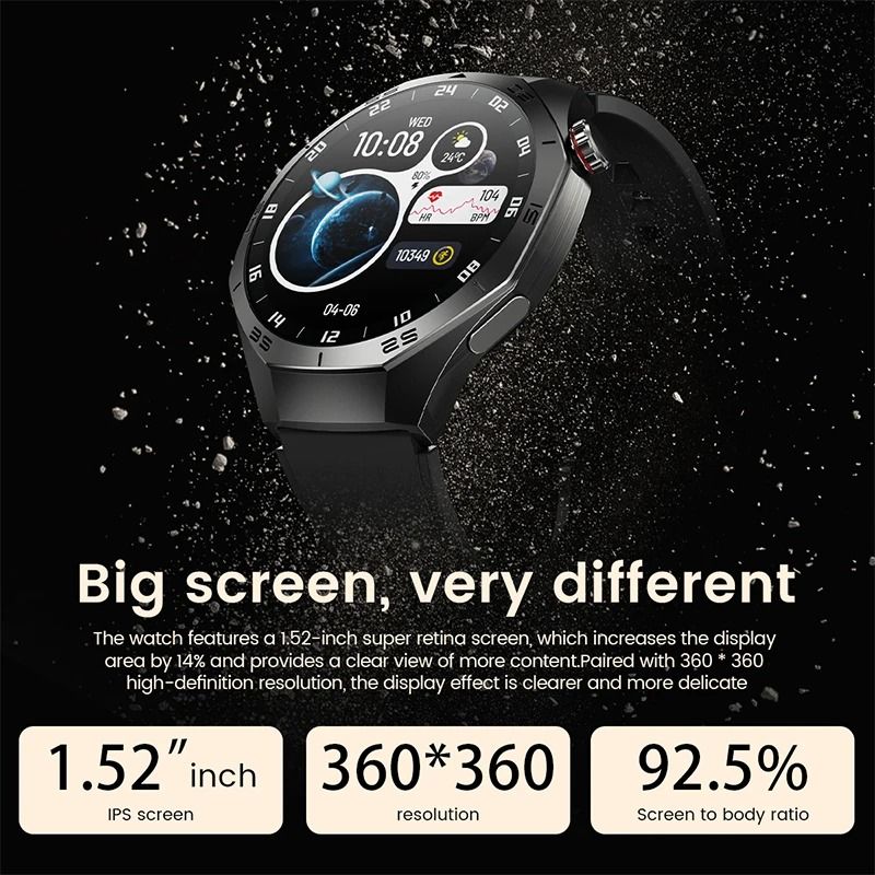 Smart Fitness Watch with AMOLED Display and Bluetooth Calling