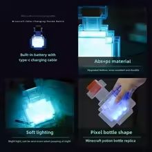 ColorGlow Game Bottle Light  Rechargeable LED Night Light For Kids  Gamers 3
