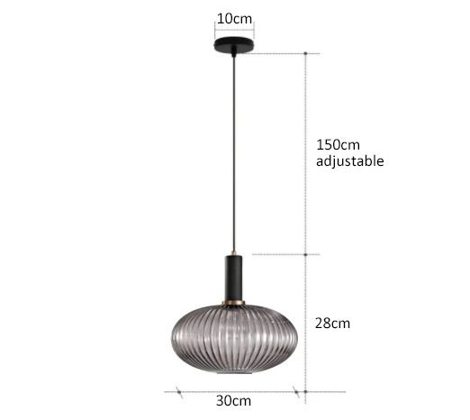 Colorful Retro Glass Pendant Light For Kitchen Bedroom Or Living Room 11
