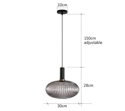 Colorful Retro Glass Pendant Light For Kitchen Bedroom Or Living Room 11