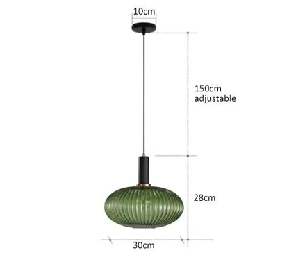 Colorful Retro Glass Pendant Light For Kitchen Bedroom Or Living Room 14