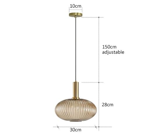 Colorful Retro Glass Pendant Light For Kitchen Bedroom Or Living Room 17