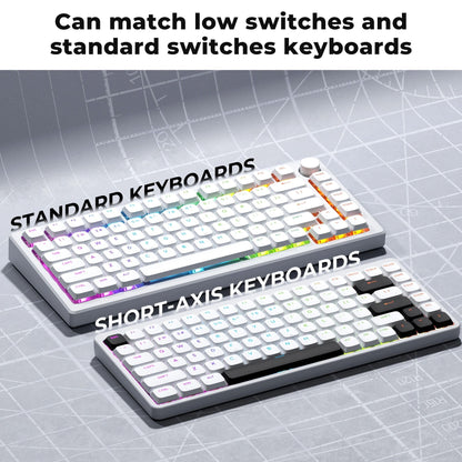 Low Profile Double Shot PBT Keycaps With Shine Through Design For Mechanical Keyboards 4