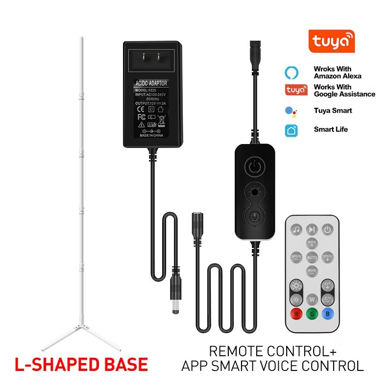 180cm RGBIC Smart Corner Floor Lamp With Tuya App And Remote Control Music Sync Ambient Light 10