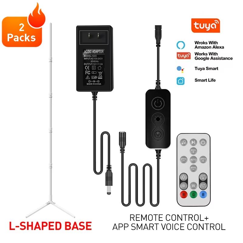 180cm RGBIC Smart Corner Floor Lamp With Tuya App And Remote Control Music Sync Ambient Light 13