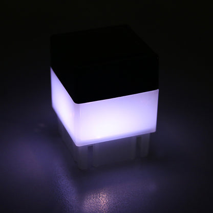 Outdoor Solar Powered Pillar Lamp, LED Column Head Light for Fence, Gate Post, Courtyard Garden Landscape Lighting