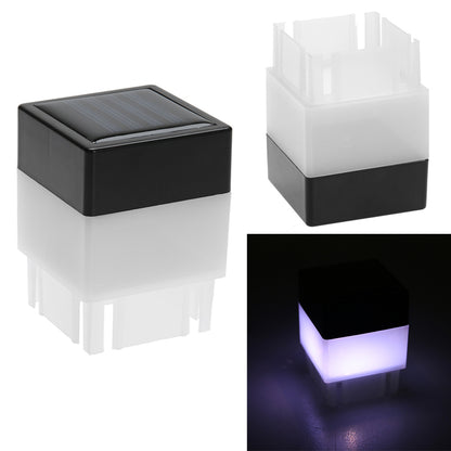 Outdoor Solar Powered Pillar Lamp, LED Column Head Light for Fence, Gate Post, Courtyard Garden Landscape Lighting