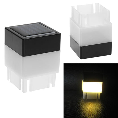 Outdoor Solar Powered Pillar Lamp, LED Column Head Light for Fence, Gate Post, Courtyard Garden Landscape Lighting