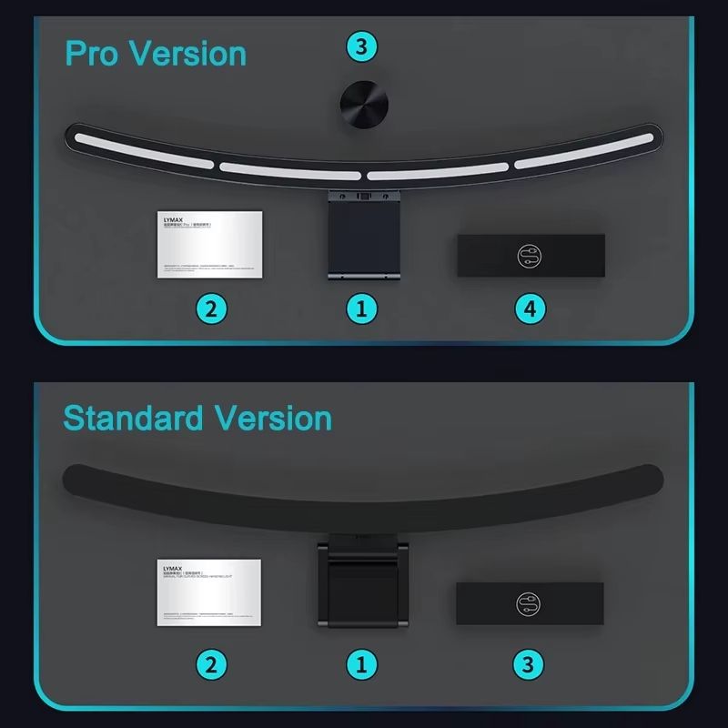 LYMAX RA97 Curved Monitor Light Bar With RGB Music Sync EyeCare LED Strip For Gaming PCs 2