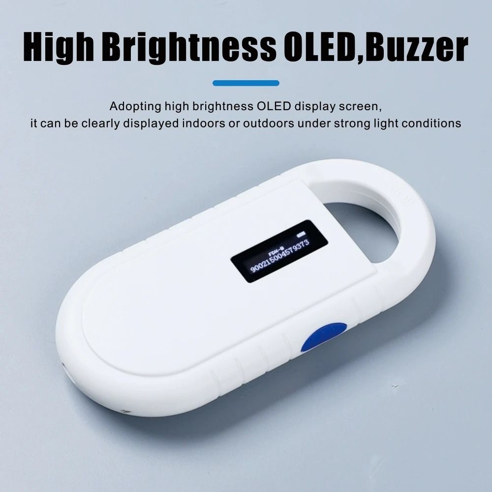 Handheld Microchip Pet ID Scanner for Dogs Cats and Horses