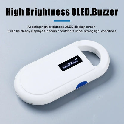 Handheld Microchip Pet ID Scanner for Dogs Cats and Horses