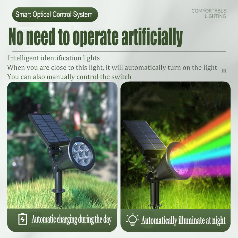 Adjustable Spotlight Solar 18 LED Outdoor Lamp Waterproof Garden Tree Lights Solar Powered Yard Dec 1
